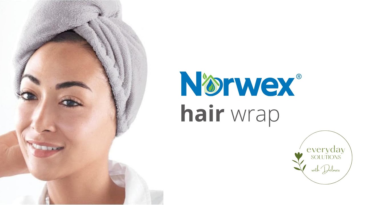 Norwex Hair Wrap, Highly Absorbent, Reduce Drying Time. Spend less time blow drying your hair!