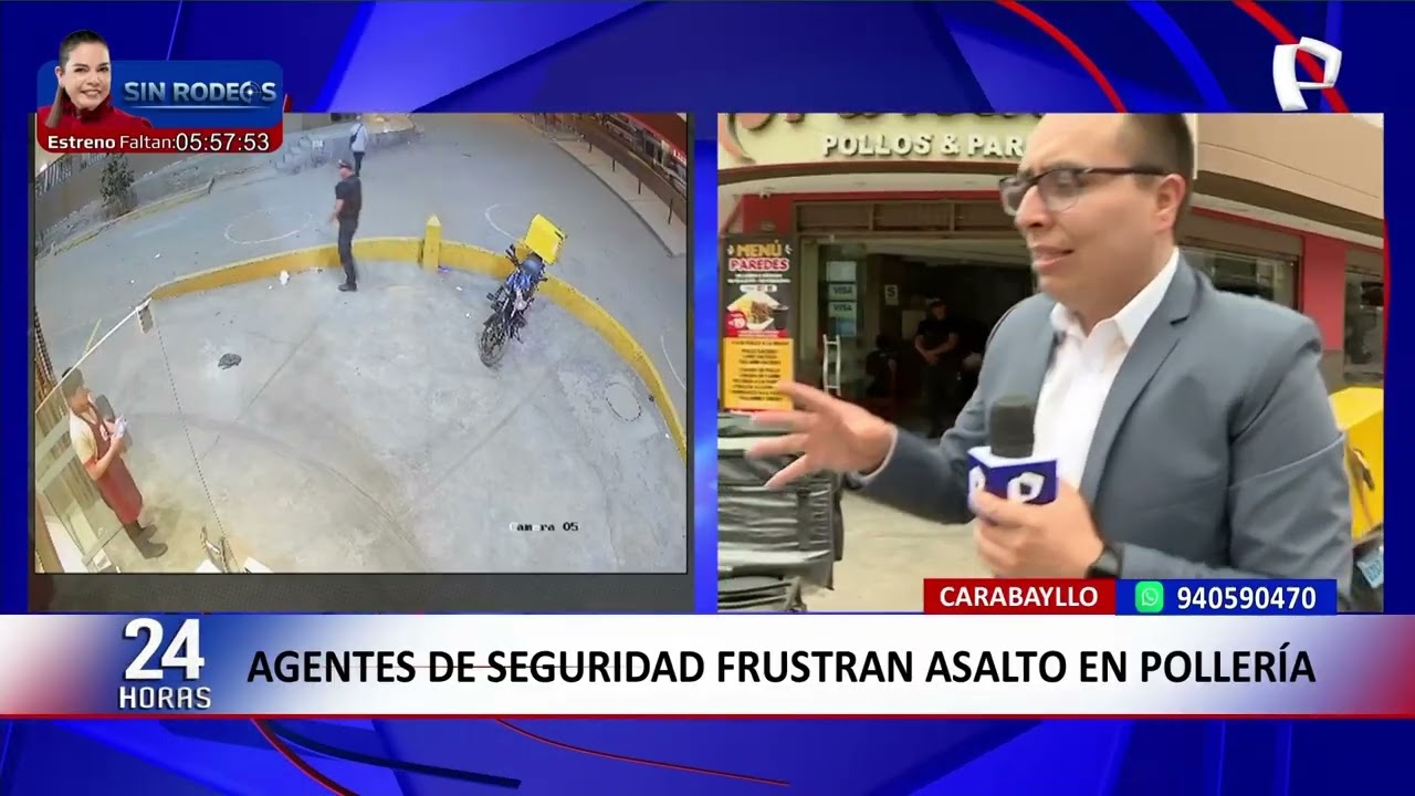 Agentes de seguridad frustran asalto en pollería de Carabayllo