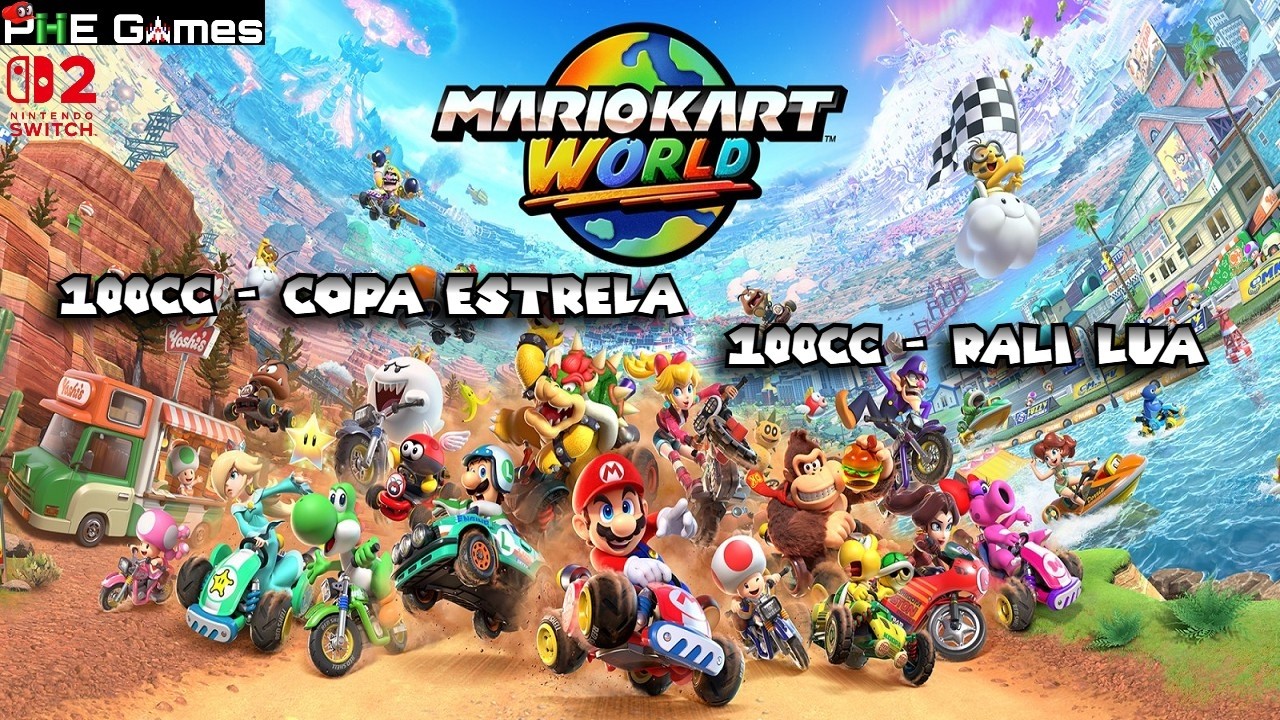 Mario Kart World - 100cc - Copa Estrela + Rali Lua (Switch 2) (#3332)