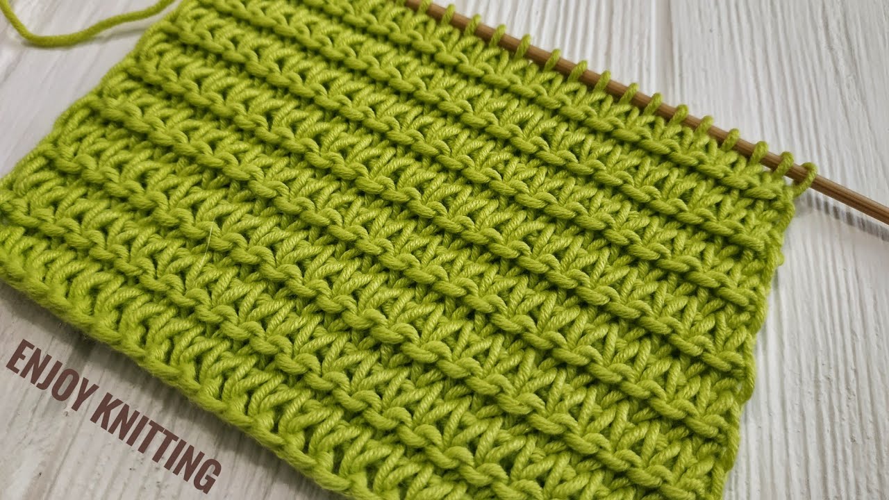 КРАСИВЫЙ и ПРОСТОЙ Узор спицами |Узор #54| Easy Relief knitting stitch pattern