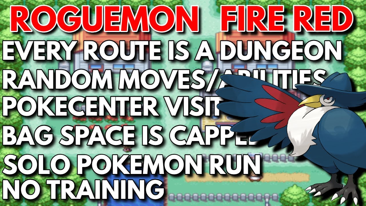 (DARK TYPE ONLY) Pokemon Firered Natdex Roguemon 725+ ATTEMPTS
