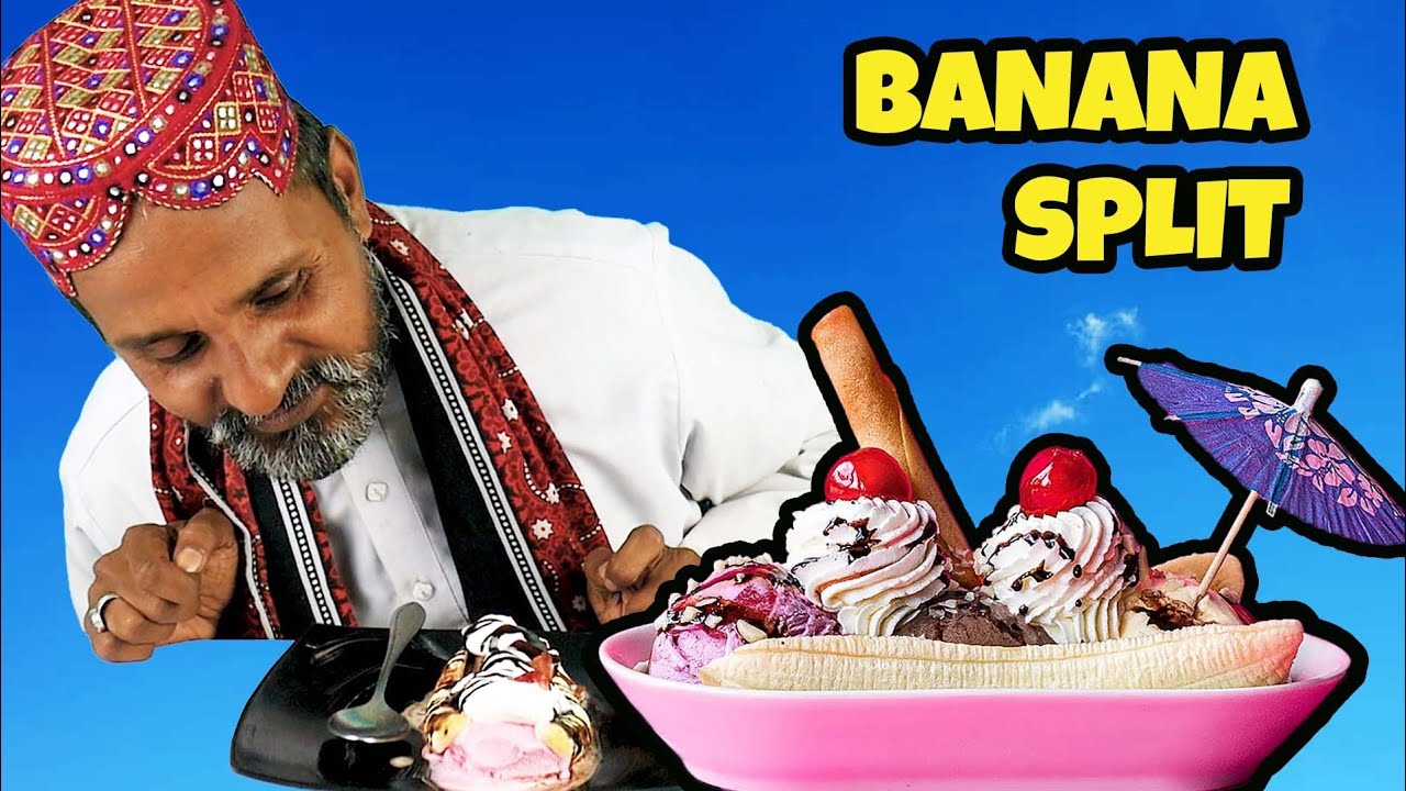 Tribal People Try Banana Split