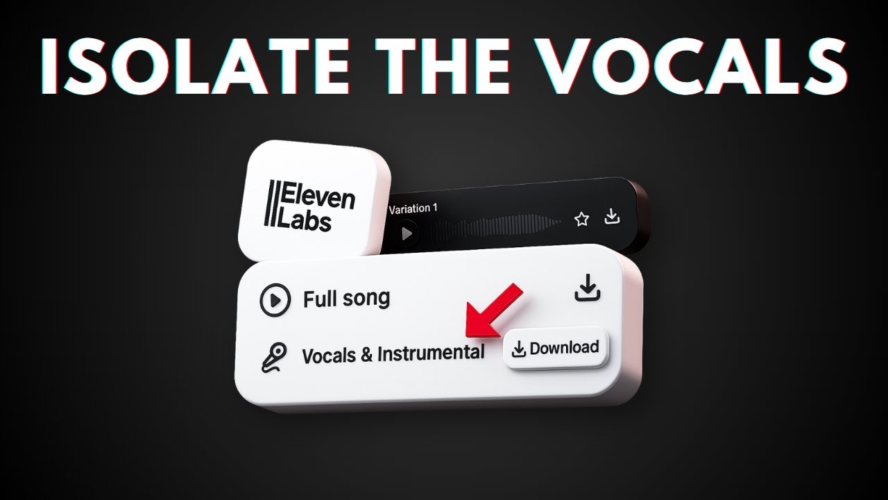 How to Extract Vocals & Instrumentals from a Song in ElevenLabs Music