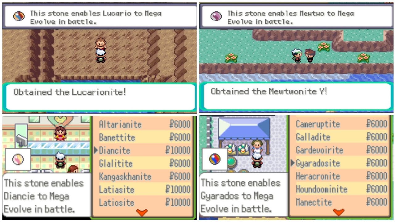 All Mega Stone Locations - Pokemon Emerald Horizons v1.0