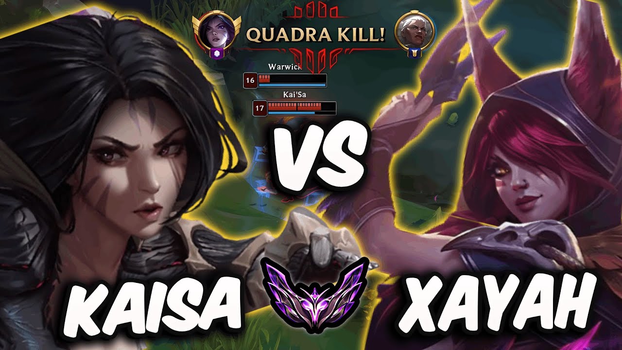 Kaisa vs Xayah ADC ( QuadraKill ) Korea Master 112 LP | Patch 25.20