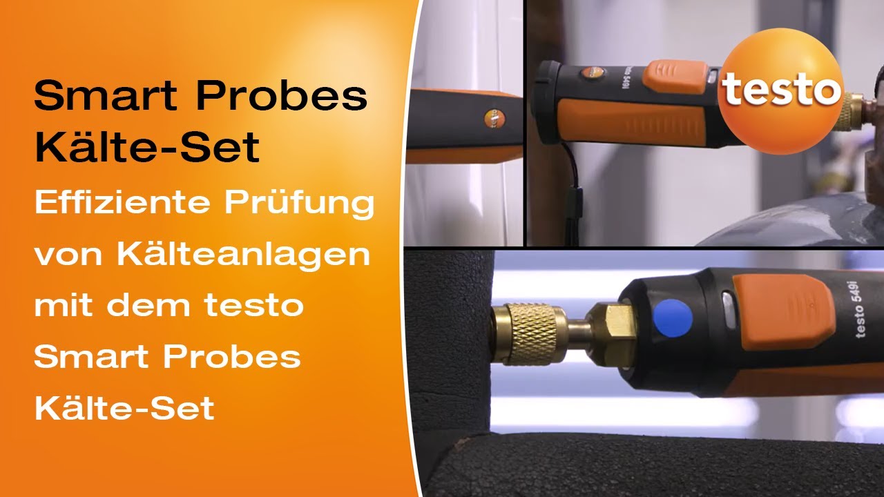 Effiziente Prüfung von Kälteanlagen mit dem testo Smart Probes Kälte-Set