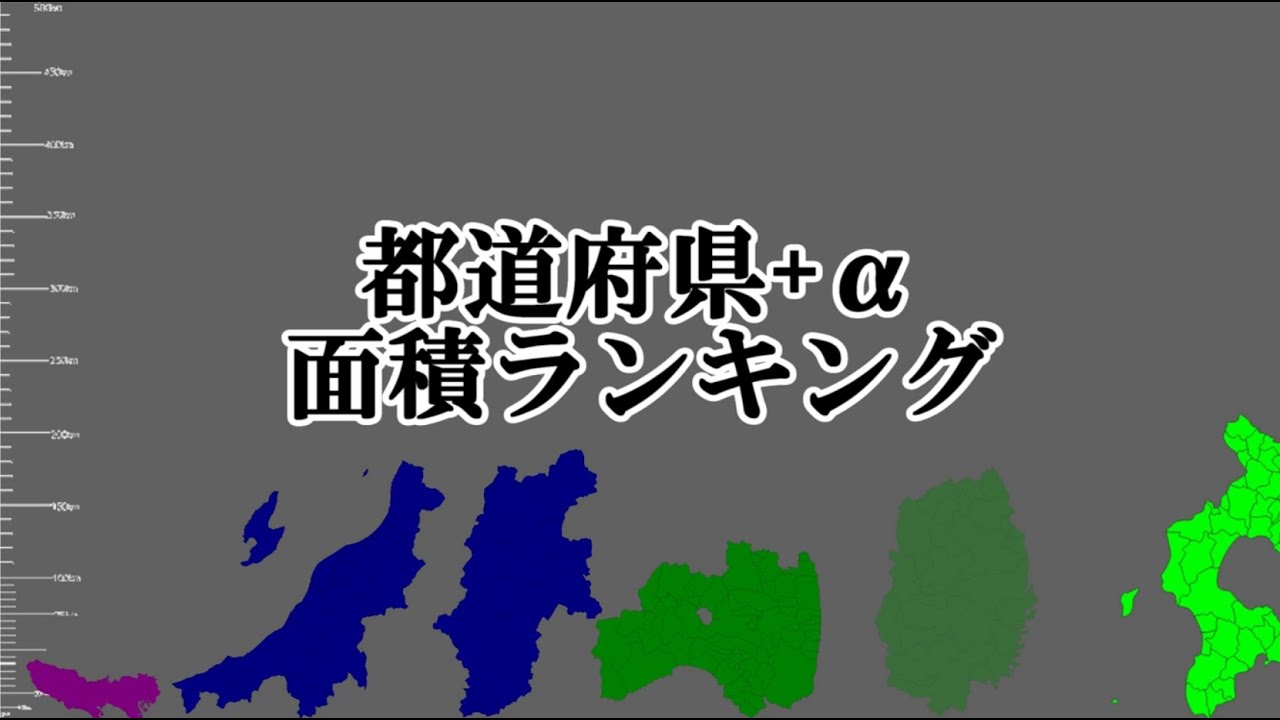 47都道府県+α　面積ランキング