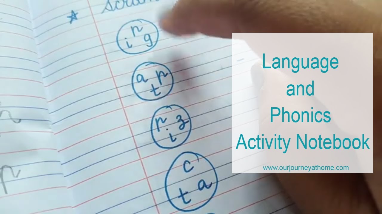 Language and Phonics Activity Notebook for 5 years old