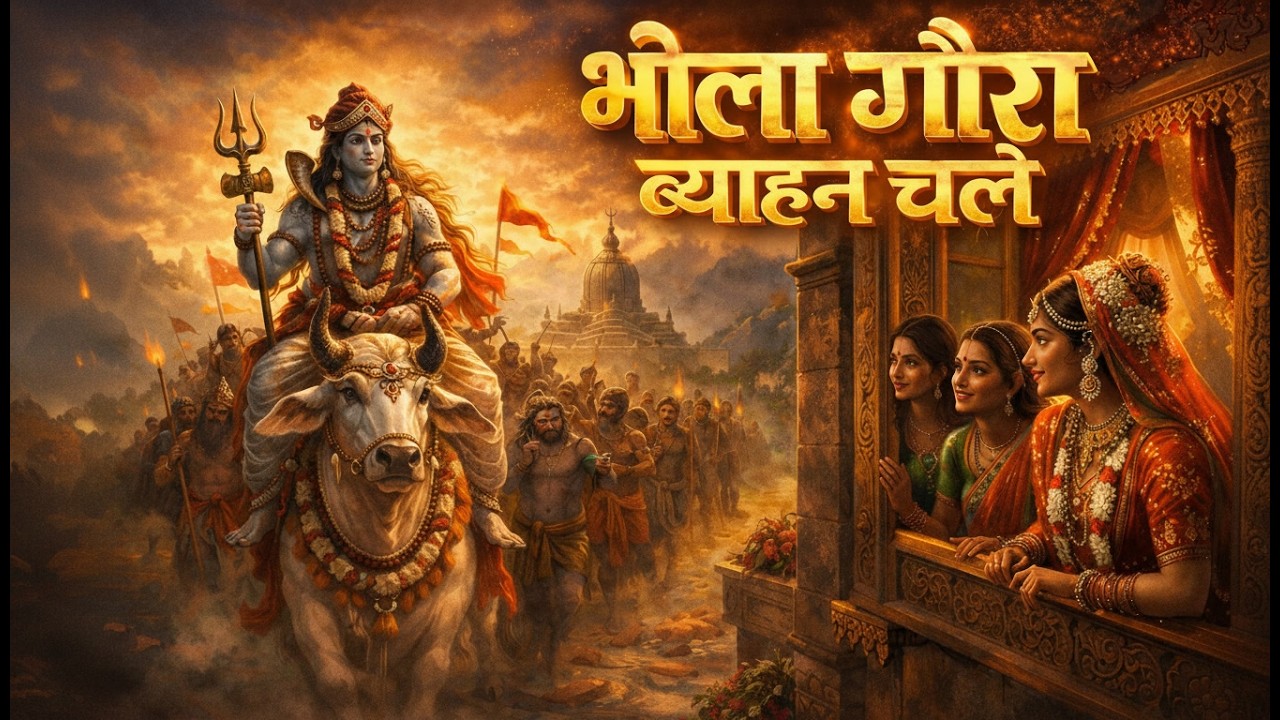 भोला गौरा ब्याहन चले | शिव विवाह का दिव्य भजन🙏 | शिव पार्वती विवाह स्पेशल | Bhola Gaura Byahan Chale