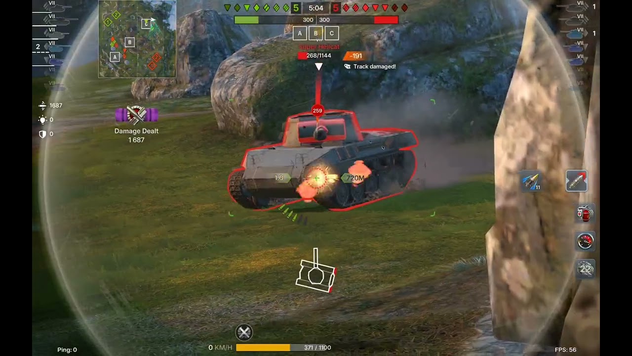 5 KILLS! WoT: Blitz Reforged AMX 13 57 Gameplay on Max Settings