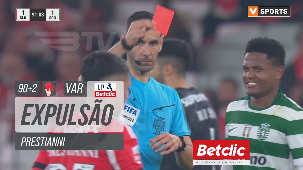 Prestianni &eacute; expulso | Benfica - Sporting (Liga 25/26 #13)