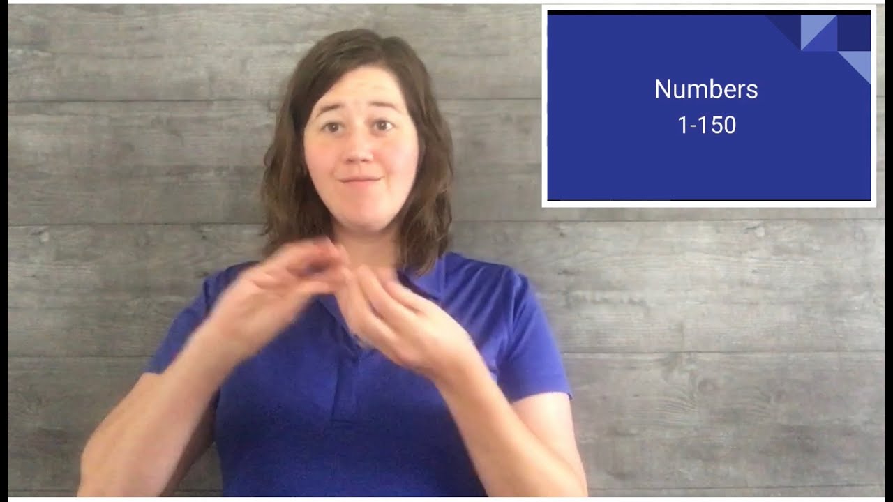 Numbers 1-150 ASL