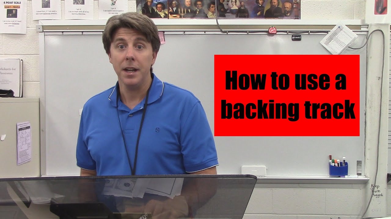 How to use a backing track