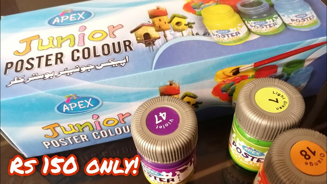 Unboxing Poster Colors | Apex Junior | Best Colors For Beginners | Kids Network
