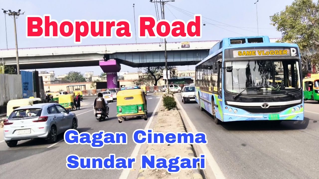 Gagan Cinema Bhopura Road New Flyover 🚧 | Anand Vihar–Ghaziabad Road Update 