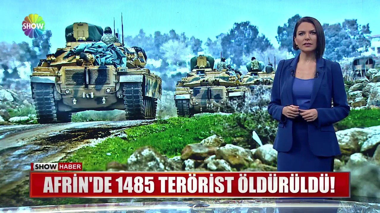Afrin'de 1485 terörist öldürüldü!