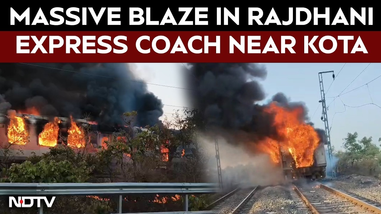Rajdhani Train Fire | Massive Fire On Delhi-Bound Rajdhani Express In Ratlam, 68 Passengers Rescued