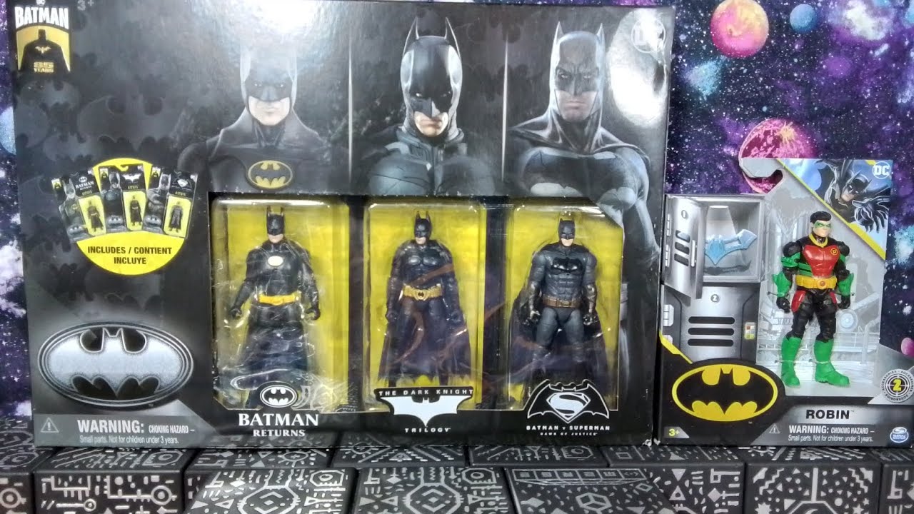 Amazon Exclusive Spinmasters 85th Batman 3 Pack & Robin Review