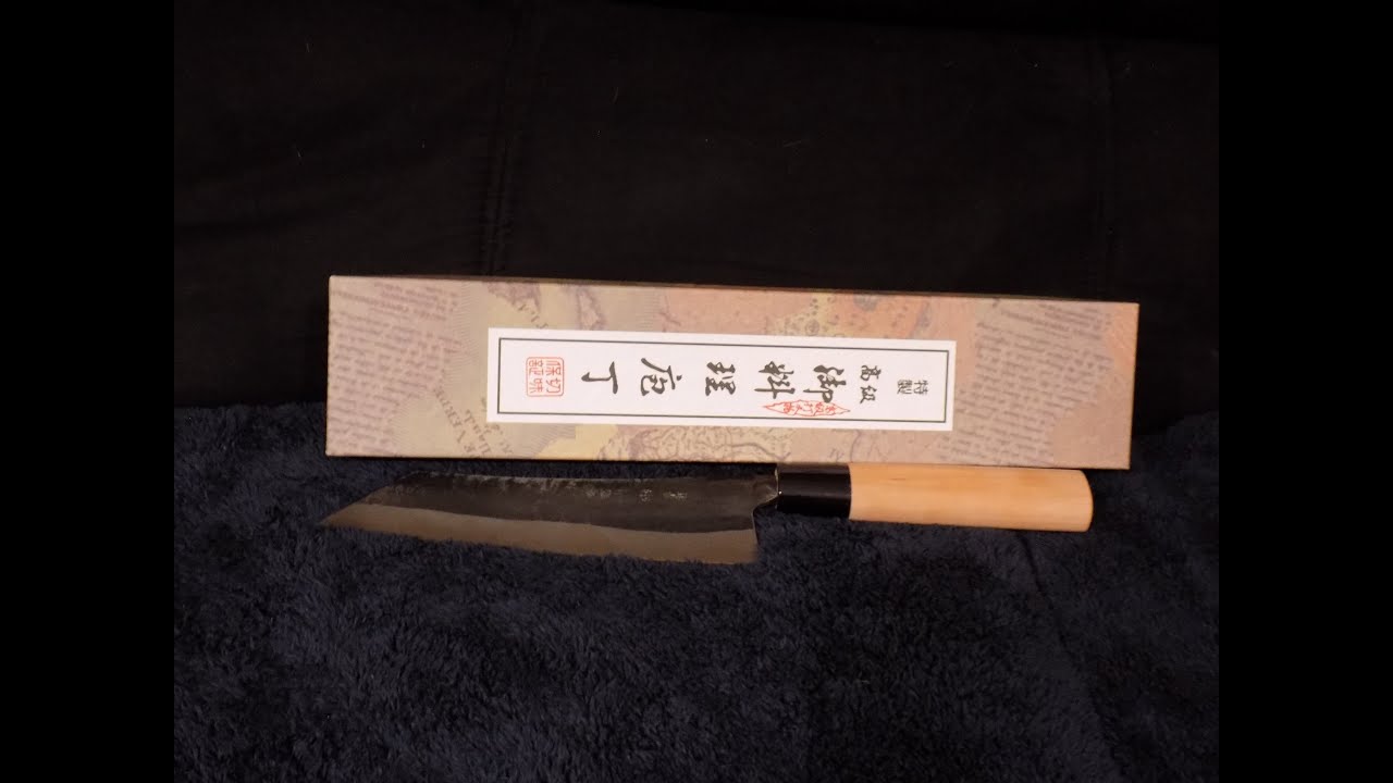 Nakamura Hamono Curved Bunka - Sharpened with Morihei 1k - #sharpening #japaneseknife #nakamura