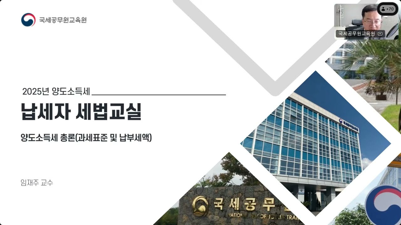 (25.07.14) 양도소득세 총론(과세표준 및 세액계산) 1교시