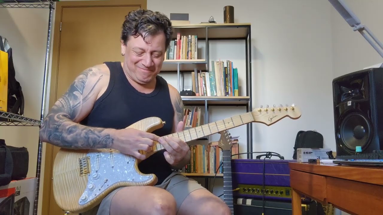 Aurélio Louzada jam #galvaoguitarrasartesanais 
