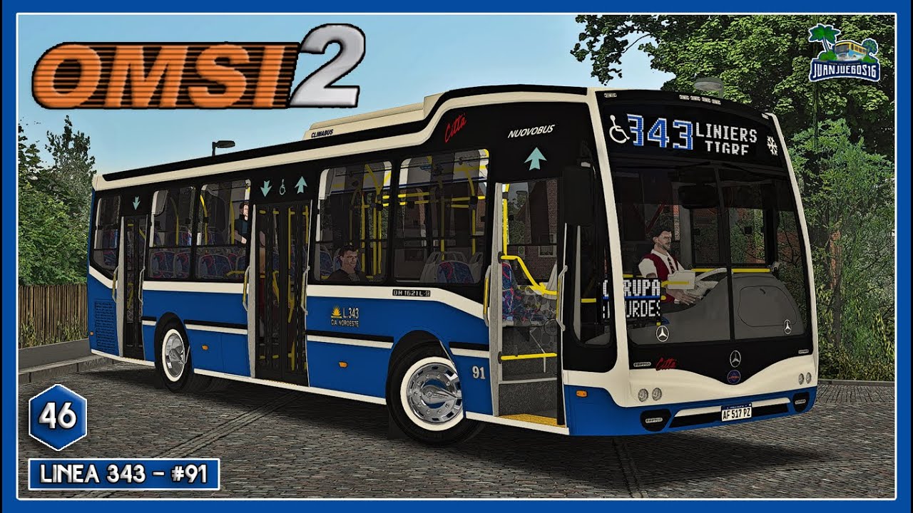 🚌 ¿EL BONDI MAS REALISTA DE TODO OMSI ARG? | Línea 343 | Nuovobus Cittá MB OH-1621 | OMSI 2 #46 🚌