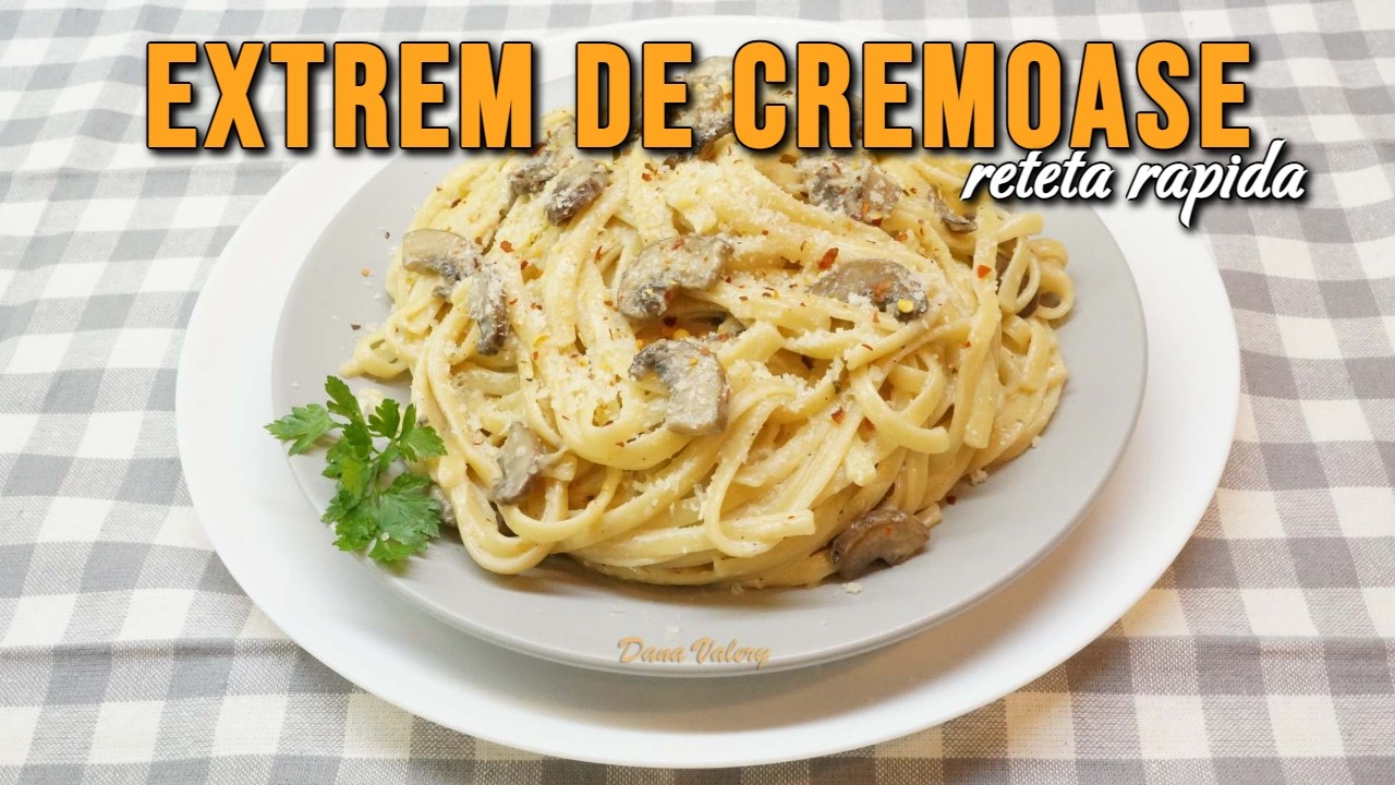 Paste cu sos de ciuperci si smantana | Retete culinare cu Dana Valery