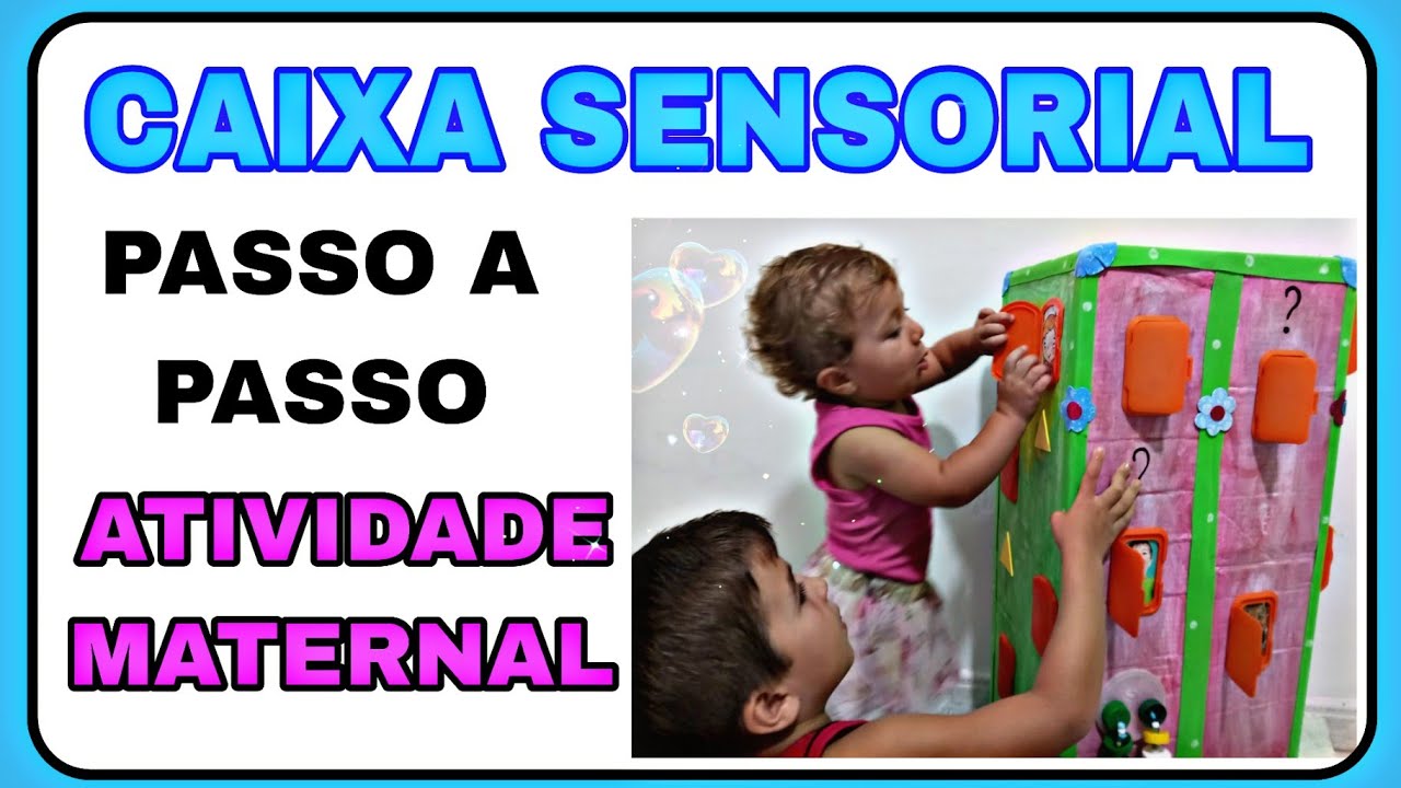 CAIXA SENSORIAL. Incrível. PASSO A PASSO. Com papelão e tampinha de lenço unidecido.