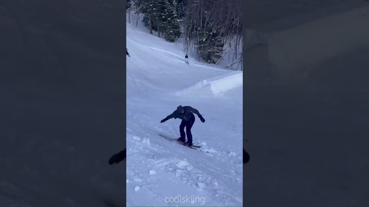 This skier is really creative 🔥 | #shorts