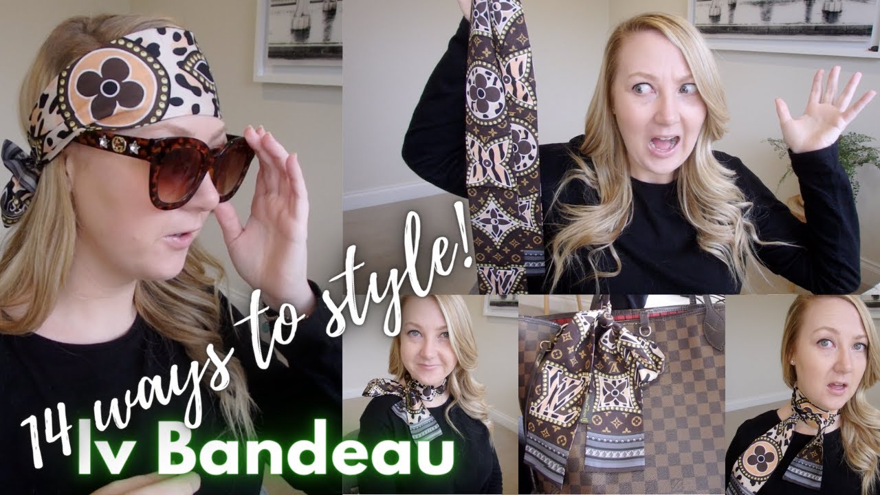 LOUIS VUITTON BANDEAU II 14 СПОСОБОВ СТИЛИСТИЧЕСКИ И НОСИТЬ ШЕЛКОВЫЙ ШАРФ!!