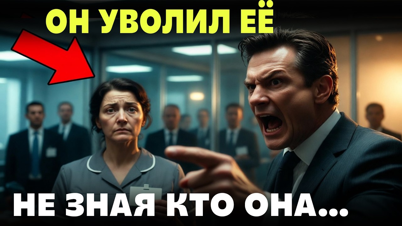 БОГАТЫЙ НАЧАЛЬНИК ВЫГНАЛ УБОРЩИЦУ ПРИ ВСЕХ… А ПОТОМ ПРОСИЛ ПРОЩЕНИЯ