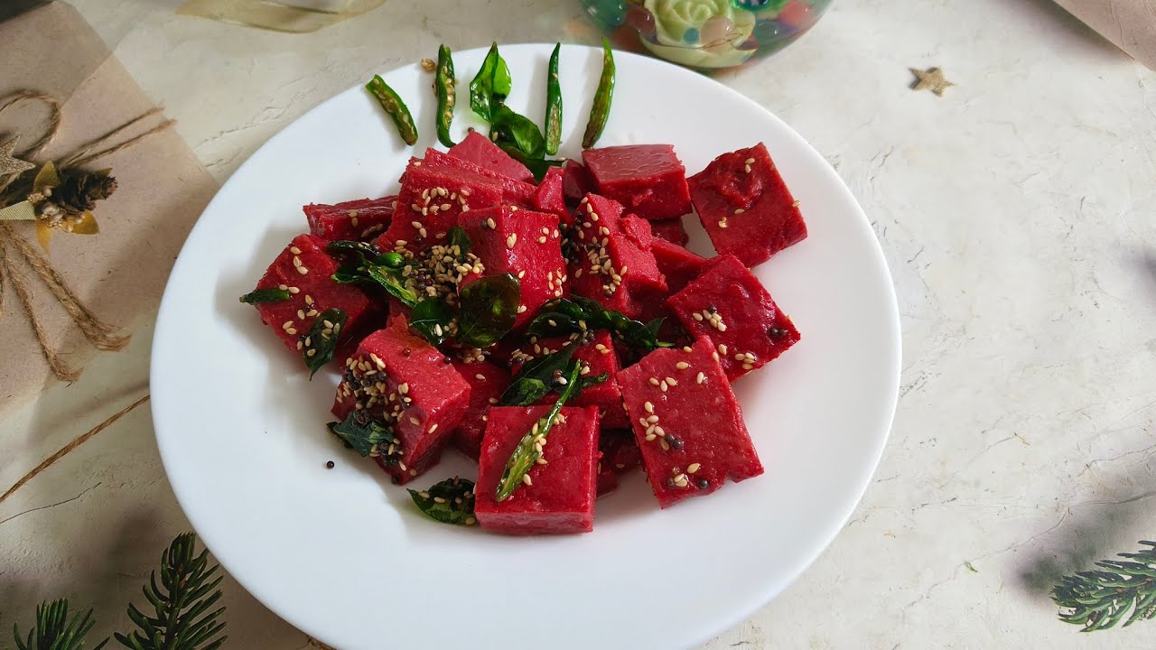 Besan, 🫜 beetroot khandvi bite Easy to make Healthy recipe 