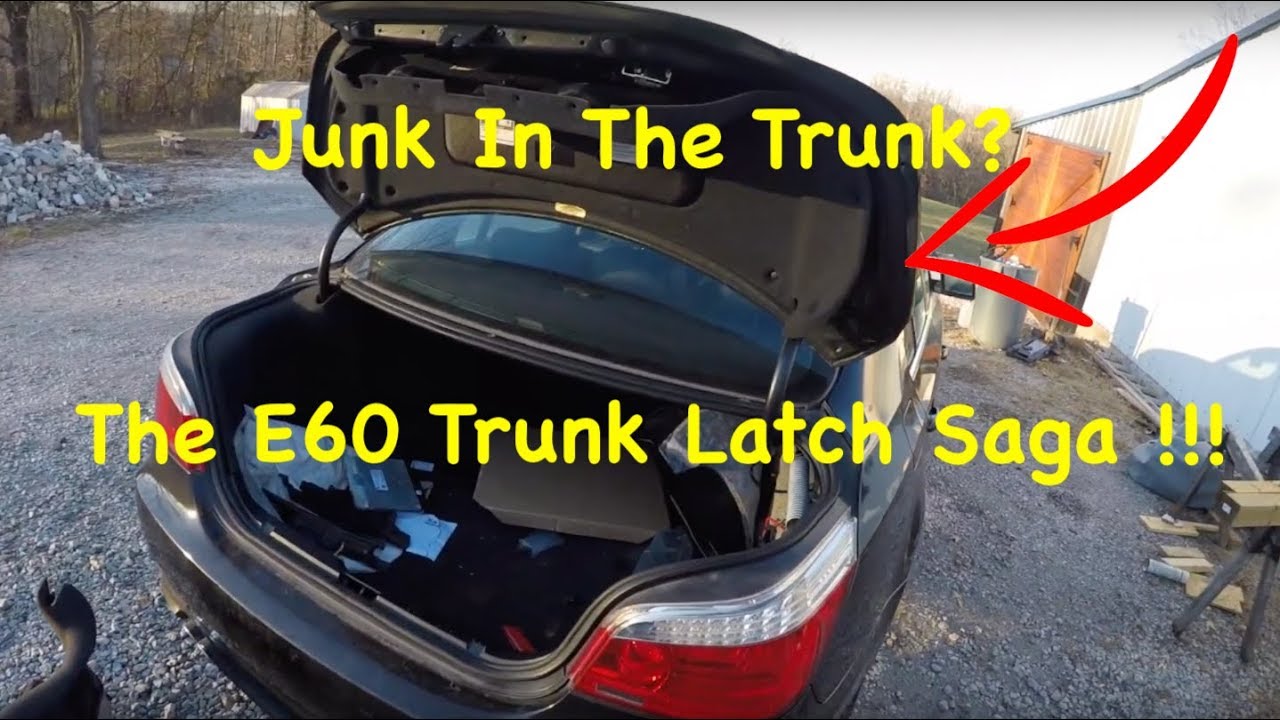 Как починить багажник BMW E60, который не открывается. РЕМОНТ СЛОМАННОЙ ЗАЩЕЛКИ БАГАЖНИКА!!!