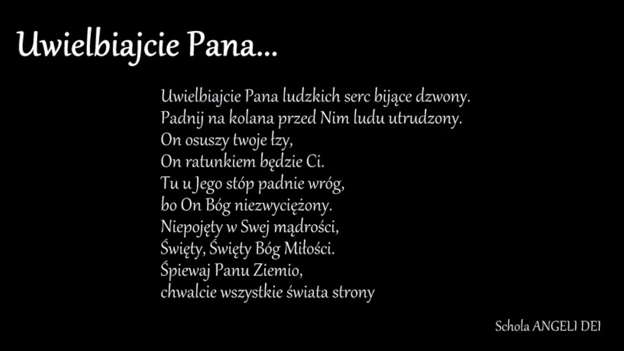 Uwielbiajcie Pana..... /na głosy/