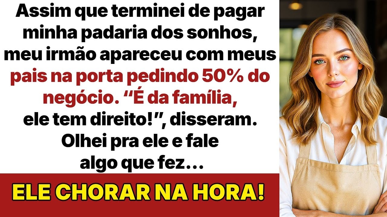 Minha família virou as costas pra mim, abri meu negócio sozinha — depois quiseram metade!