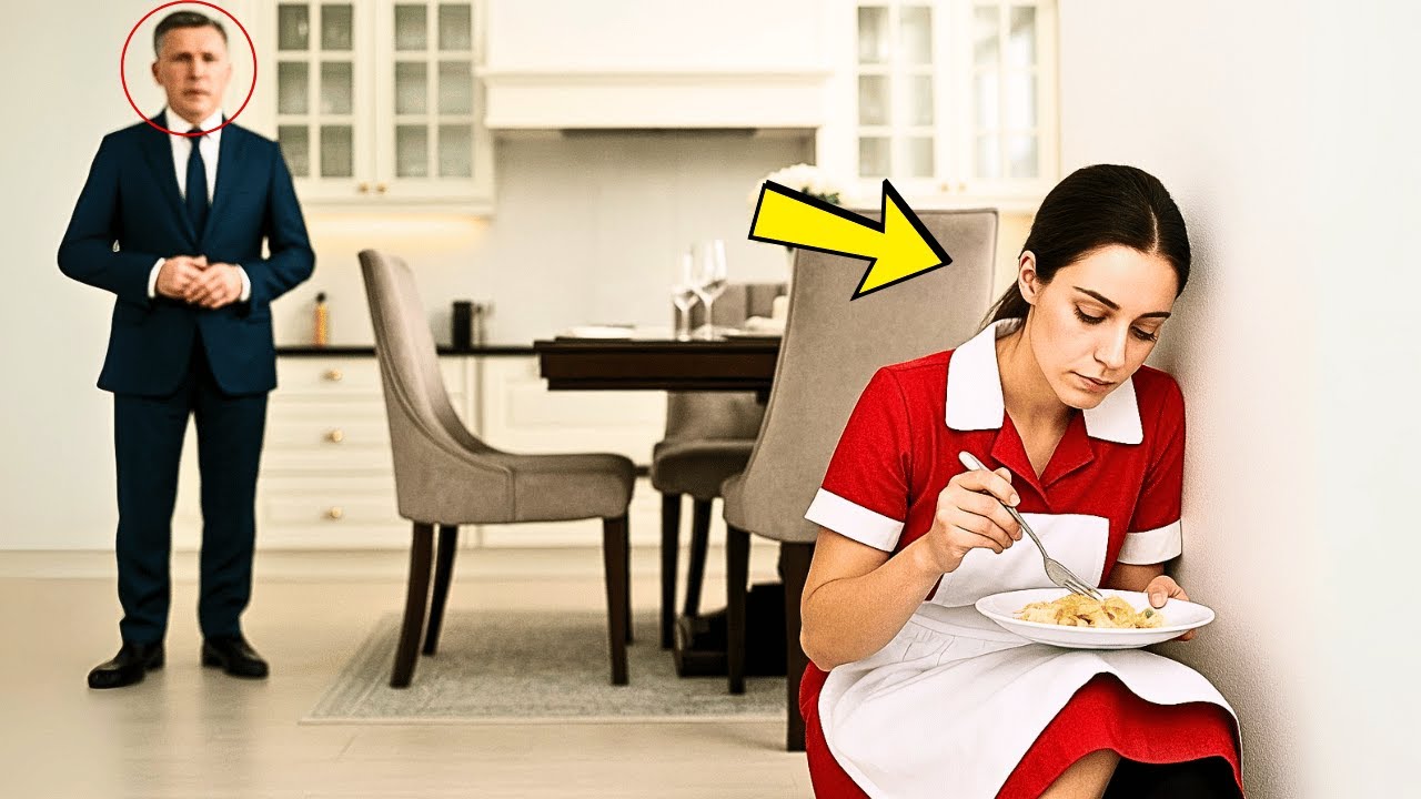 UN MILLONARIO SORPRENDE A SU EMPLEADA ESCONDI&Eacute;NDOSE PARA COMER SOBRAS DE COMIDA&hellip; Y TODO CAMBIA