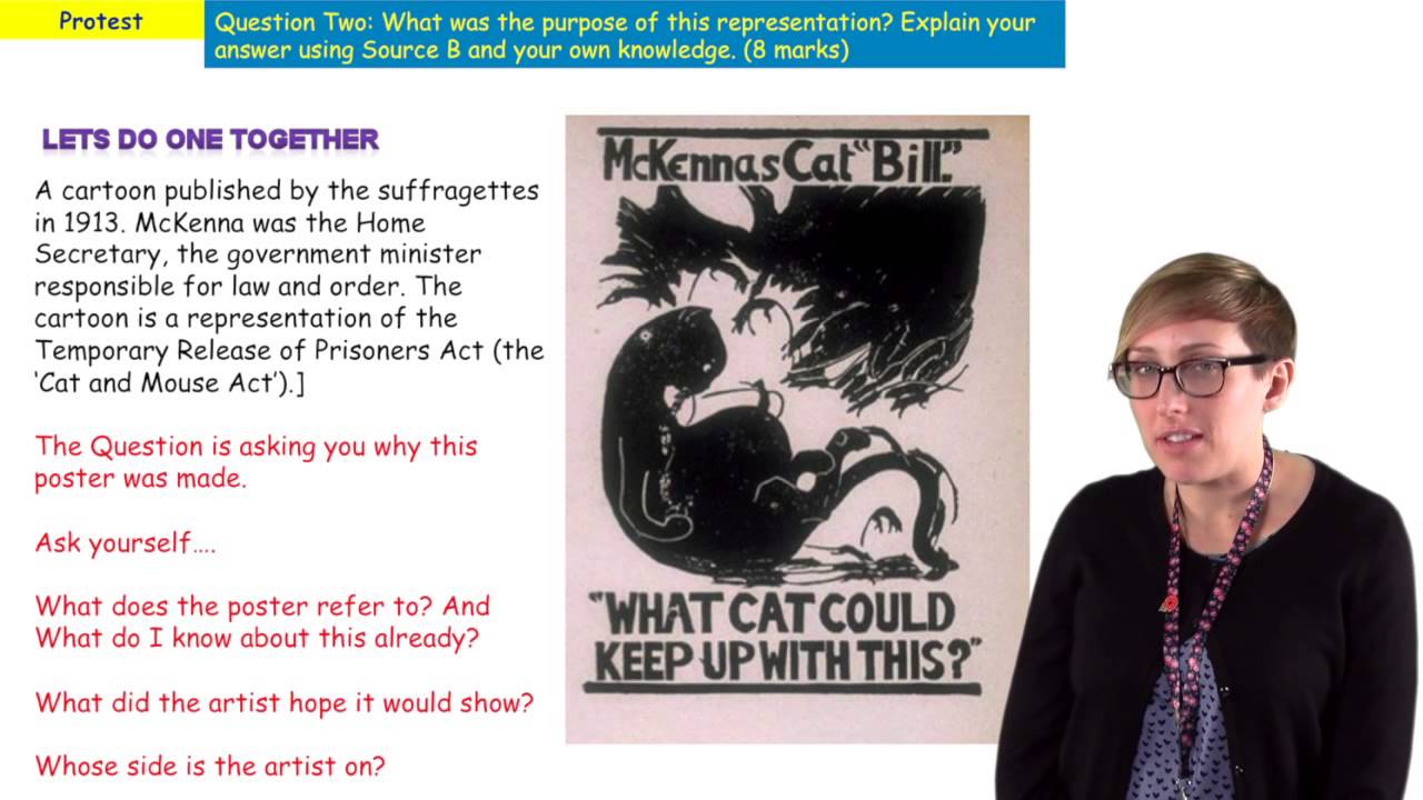 GCSE History revision - Protest question 2