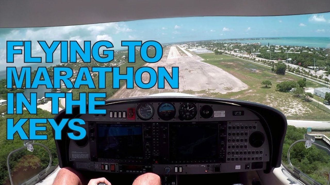 Flight to Marathon Airport in the Keys from Pompano - Beautiful Views!