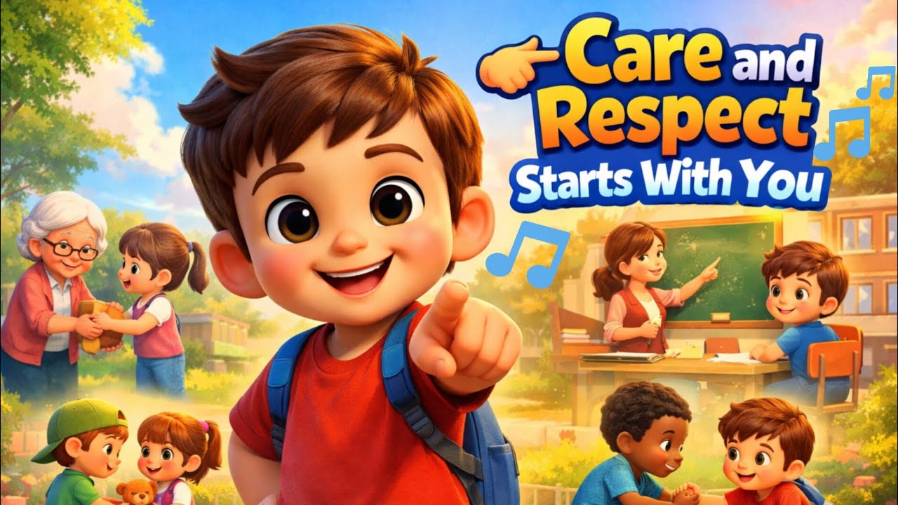 Care and Respect Starts With You💛 | Kids Learning Rhyme