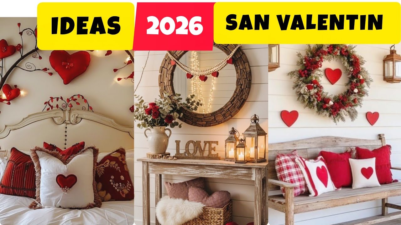 +90 IDEAS DE DECORACIÓN DE SAN VALENTIN PARA TU HOGAR 👩‍❤️‍👨👉🏻💌🌹