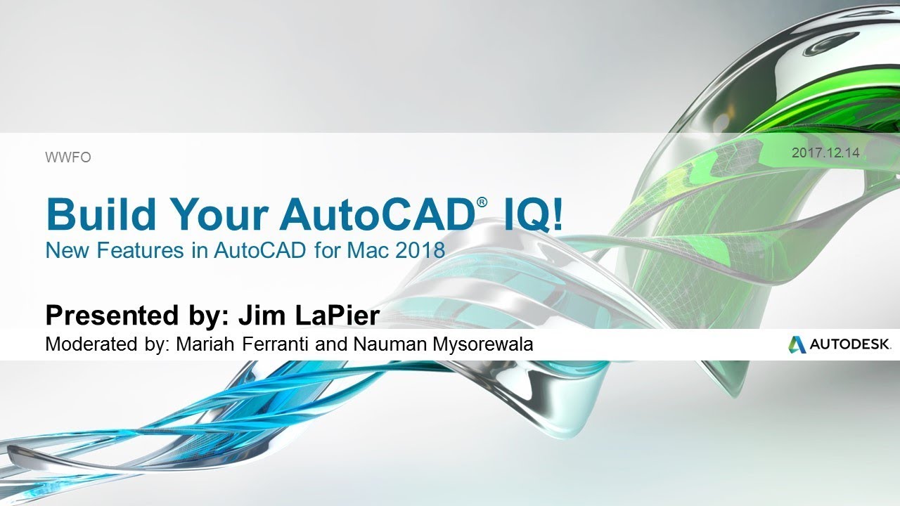 Webinar: New features in AutoCAD for Mac 2018