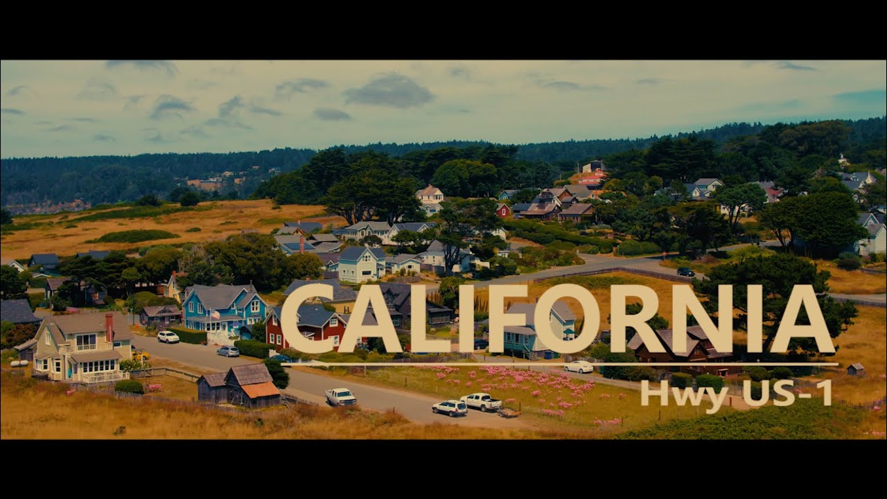 California | Highway US-1 | Mendocino | Aerials 4k