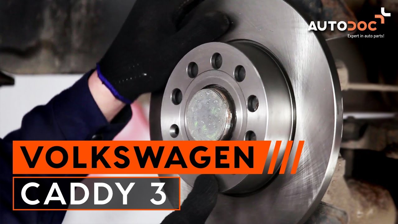 Cum se schimba discurile de frână, placutele de frana din spate pe VW Caddy 3 | Tutorial HD