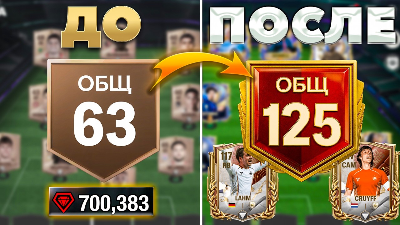 я ПОТРАТИЛ 700.000 САМОЦВЕТОВ на прокачку аккаунта в FC MOBILE!