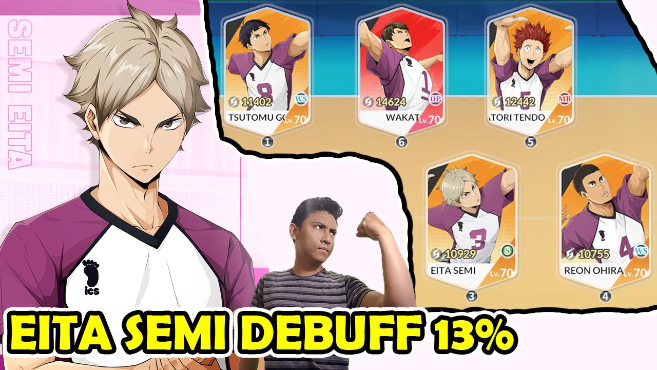 KEHEBATAN DEBUFF EITA SEMI !! PVP BERSAMA FULL SHIRATORIZAWA TEAM - HAIKYU FLY HIGH