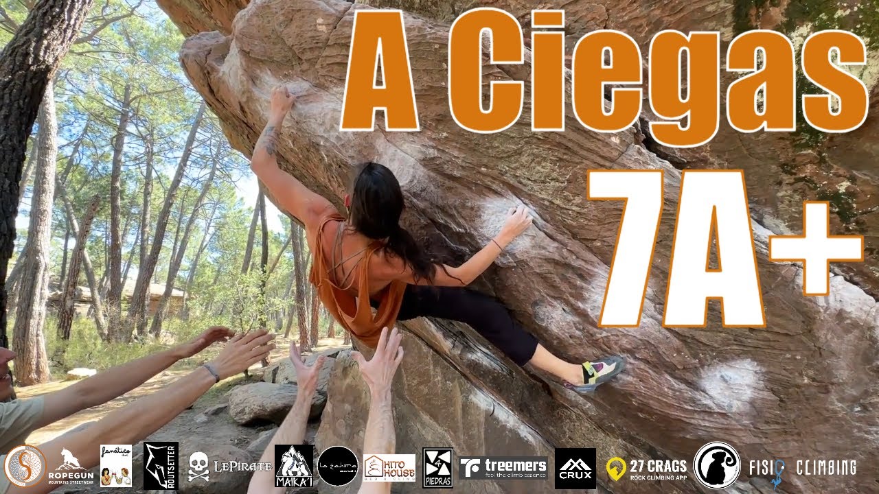 A Ciegas 7A+ | Albarracín Boulder | Sector Techos