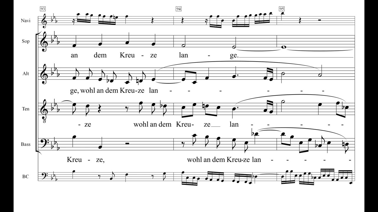 Johannespassion 2. Fassung 1725 - Eingangs-  und Schlusschor Einstudierung Alt
