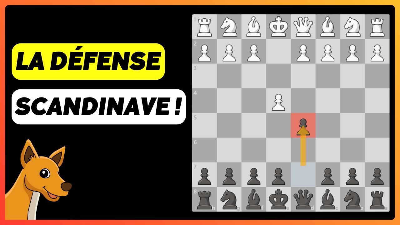 La D&Eacute;FENSE SCANDINAVE aux &Eacute;checs : D&eacute;fense Agressive avec les Noirs ! (1...d5)♟️