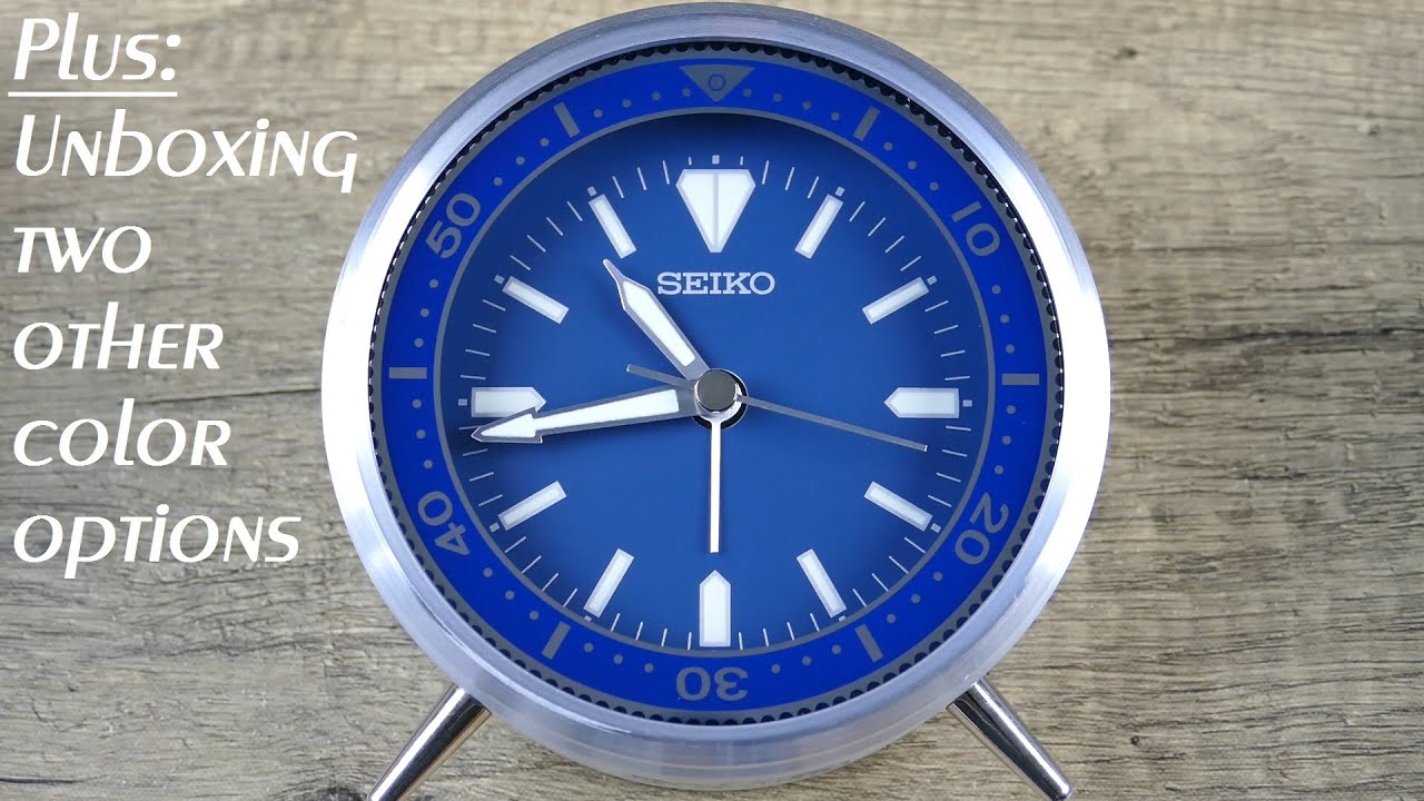 On the Wrist, from off the Cuff: Seiko Clocks – Mai T Bedside Alarm; A More Literal Desk Diver