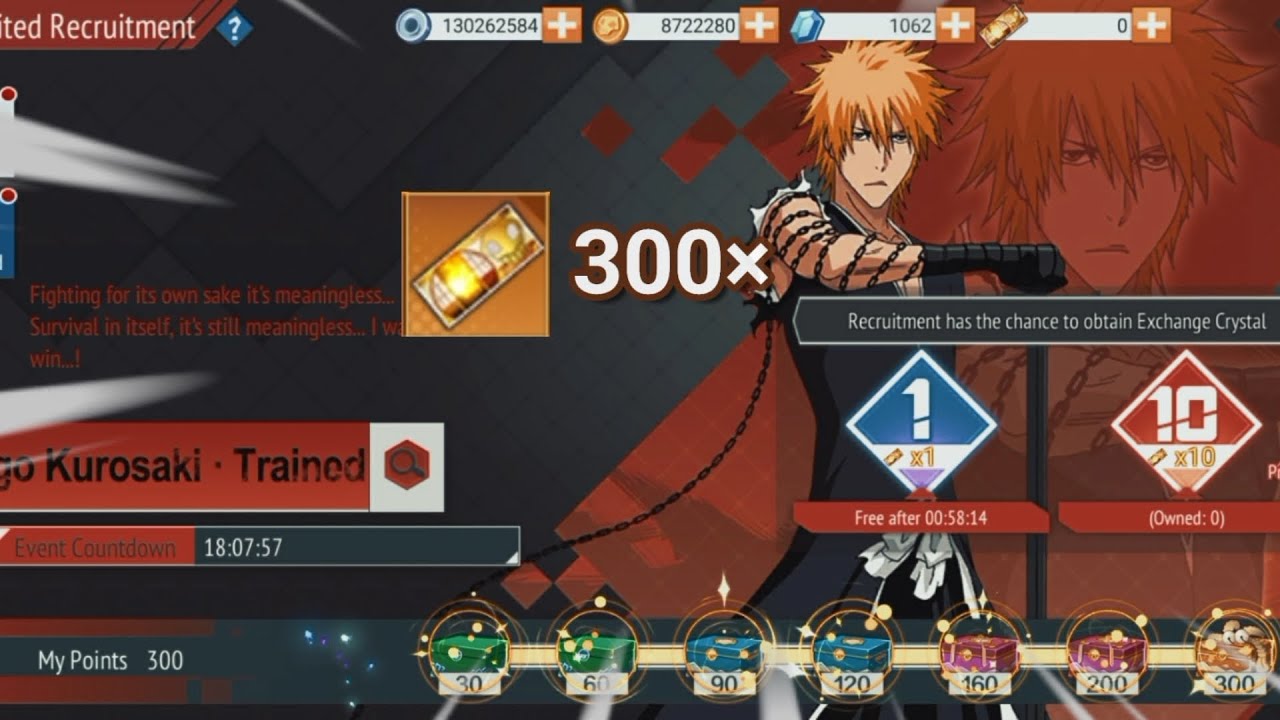 bleach 3d mobile | فتح 300 كوبون علي حدث ايتشغو الدنقاي❗️❗️🔥